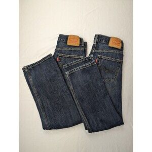 2x Levis 514 Straight Fit Jeans 100% Cotton Denim Boys 12Reg 26x26